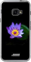 Samsung Galaxy Xcover 4 Hoesje Transparant TPU Case - Purple Flower in the Dark #ffffff