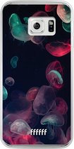 Samsung Galaxy S6 Edge Hoesje Transparant TPU Case - Jellyfish Bloom #ffffff