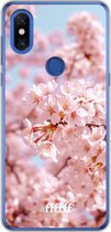 Xiaomi Mi Mix 3 Hoesje Transparant TPU Case - Cherry Blossom #ffffff