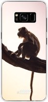 Samsung Galaxy S8 Plus Hoesje Transparant TPU Case - Macaque #ffffff