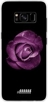 6F hoesje - geschikt voor Samsung Galaxy S8 Plus -  Transparant TPU Case - Purple Rose #ffffff