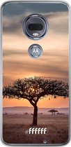 Motorola Moto G7 Hoesje Transparant TPU Case - Tanzania #ffffff