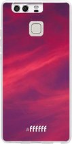 Huawei P9 Hoesje Transparant TPU Case - Red Skyline #ffffff