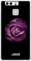 Huawei P9 Hoesje Transparant TPU Case - Purple Rose #ffffff