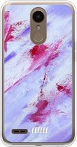LG K10 (2018) Hoesje Transparant TPU Case - Abstract Pinks #ffffff
