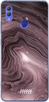 Honor Note 10 Hoesje Transparant TPU Case - Purple Marble #ffffff