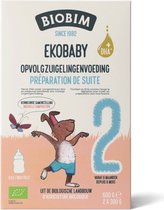 Biobim Zuigelingenvoeding Ekobaby 2 6+ mnd - 3 x 600 g - Voordeelverpakking