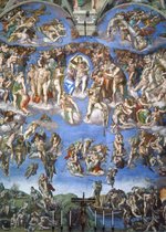 Poster Laatste Ordeel - Michelangelo - Large 70x50 - Vaticaan - Sixtijnse Kapel - Renaissance
