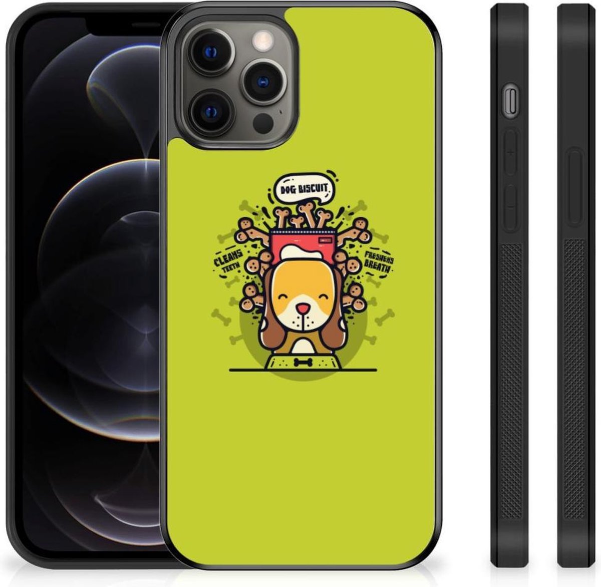 iPhone 12 Pro Max Bumper Hoesje Doggy Biscuit