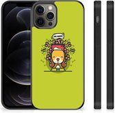 Foto hoesje Geschikt voor iPhone 12 Pro Max Telefoonhoesje met Zwarte rand Doggy Biscuit