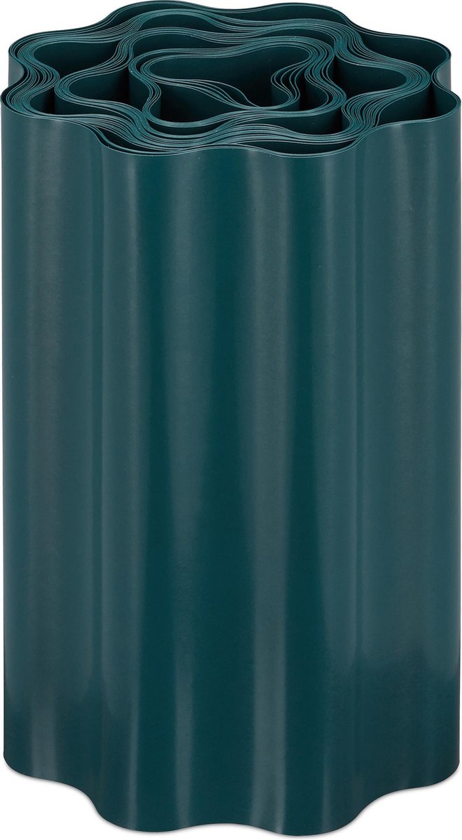 2x stuks Kunststof grasranden / borderranden groen inclusief 20x grondpennen 10 m x 15 cm kopen