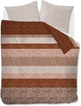 Beddinghouse Valdemar Dekbedovertrek - Flanel - Tweepersoons - 200x200/220 cm - Terra