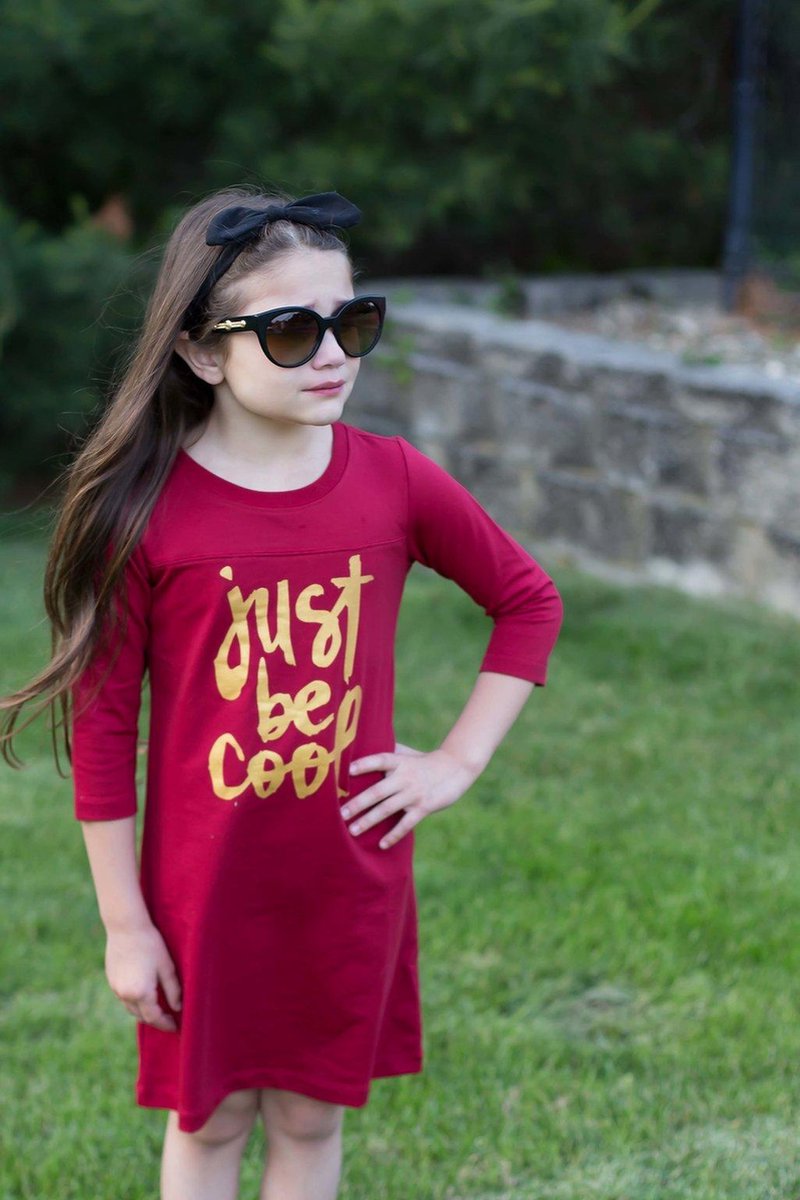 La V sweatjurk Pippa Rood 152