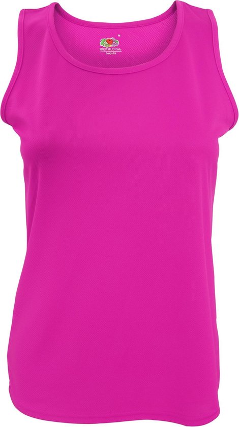 Fruit Of The Loom Vrouwen / Dames Mouwloze Lady-Fit Performance Vest Top (Fuchsia)