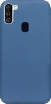 ADEL Premium Siliconen Back Cover Softcase Hoesje Geschikt voor Samsung Galaxy A11/ M11 - Blauw