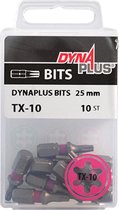Dynaplus bit torx TX-10 lengte 25mm set=10 stuks roze