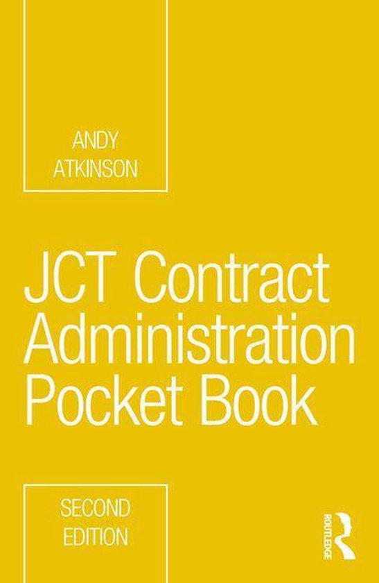 Routledge Pocket Books - JCT Contract Administration Pocket  ... - cover