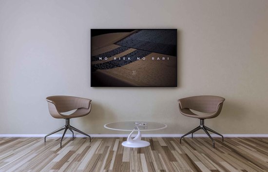 bol.com | No Risk No Rari Part 1 - Walljar - Wanddecoratie - Poster