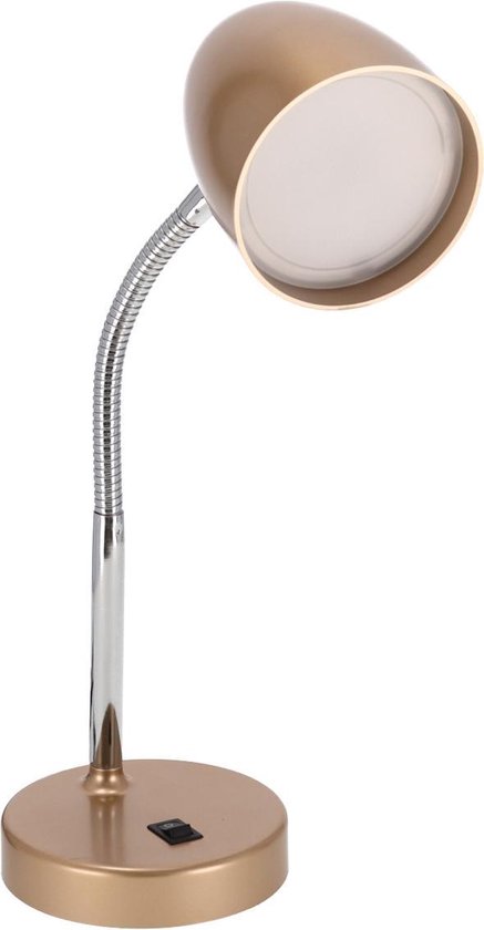 Design Gouden Bureaulamp - E27 - max 40W – Buro – Kantoor – Verlichting –  Goud – Sfeer... | bol.com