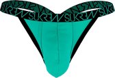 Sukrew Manchester Bubble Thong - Maat XL - Herenstring - String voor mannen - Groen