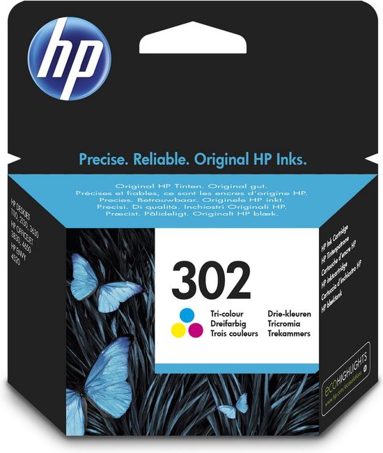 HP 302 - Inktcartridge - Driekleuren