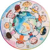 Kinderkamer vloerkleed Children of the World - Rond - 120x120 cm