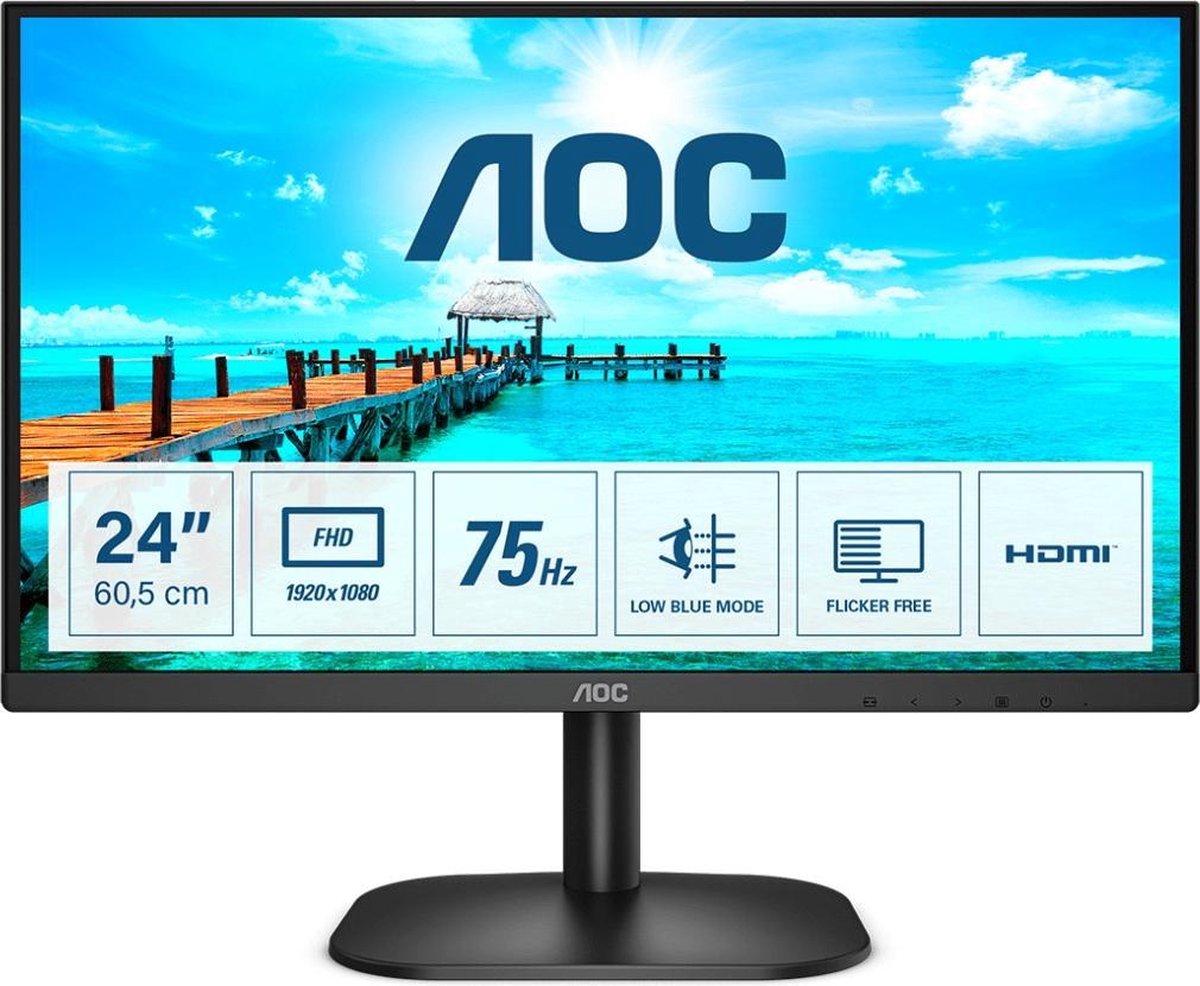 AOC 24B2XHM2 - Full HD VA Monitor - 24 Inch - AOC