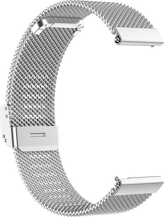 Luxe Milanese Loop Armband Geschikt Voor Garmin Venu SQ (Music) Horloge Bandje - Metalen Milanees Watchband Polsband - Stainless Steel Mesh Watch...