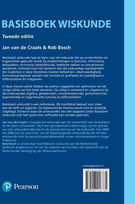 Basisboek wiskunde | 9789043016735 | Jan van de Craats | Boeken | bol.com