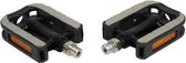 Qt cycle tech comfort pedaal 9/16 alu zwart reflectie blister 1606519
