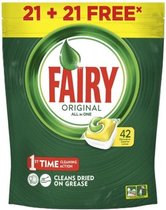 Fairy Fairy Todo En 1 Limon Lavavajillas 42 Capsules