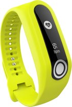 Touch silicone gesp band - geel - Geschikt voor Tomtom