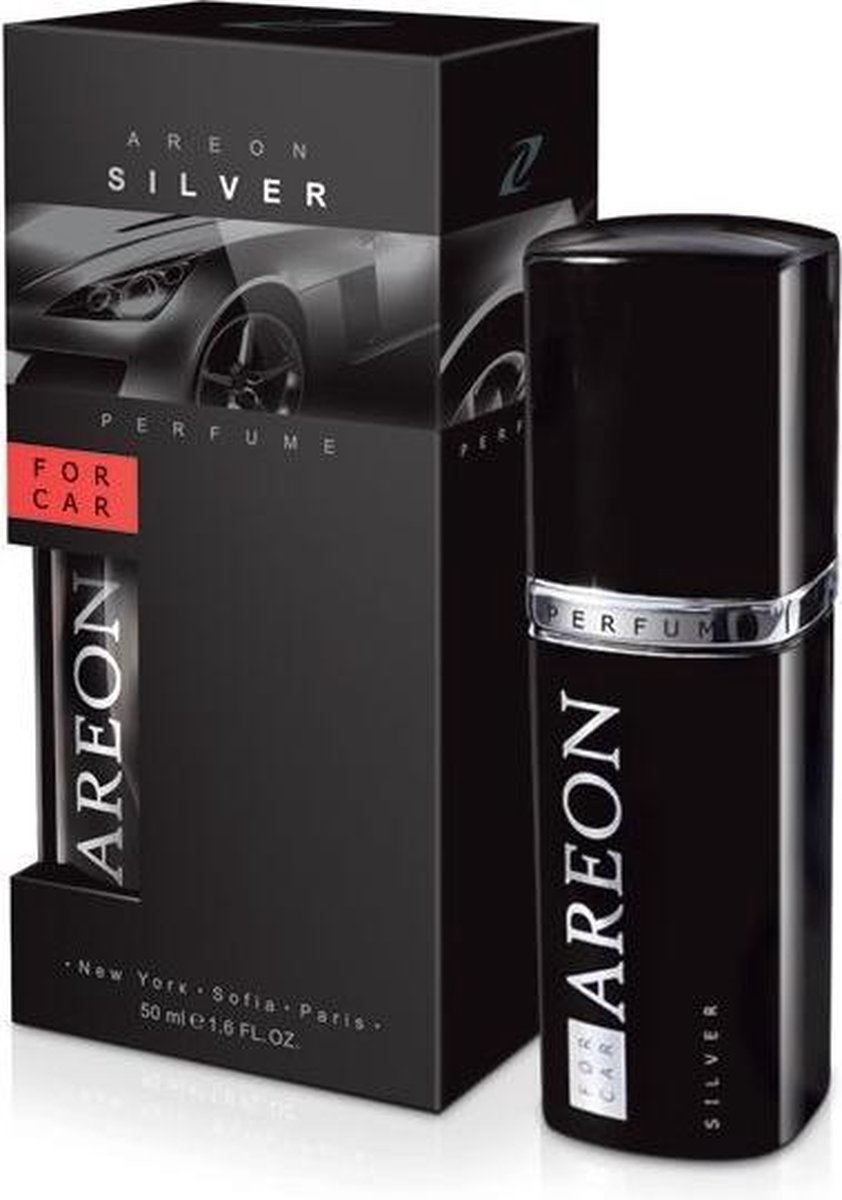 Auto Parfum Zilverkleurige spray 50ml