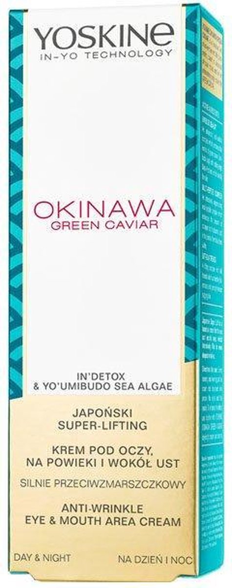 Yoskine - Okinawa Green Caviar Eye Cream For Eyelids And Around Mouth For Day Even At Night 15Ml