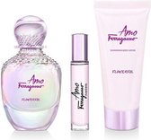 Salvatore Ferragamo - Amo Ferragamo Flowerful Set Eau de toilette 100 Ml + Miniature Eau de toilette 10 Ml + Body Lotion 50 Ml - Eau De Toilette