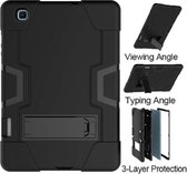 Samsung Galaxy Tab S6 Lite 10.4 2020 Hoesje Armor Defender Case Heavy Duty met Kickstand Zwart