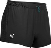Compressport Hardloopbroek Racing Split Heren Zwart Maat L