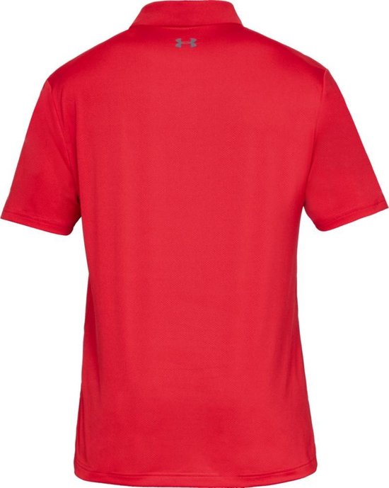Under armour red deals golf polo