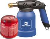 Kemper Handgasbrander BBQ aansteker met piëzo aansteking incl. gasbus