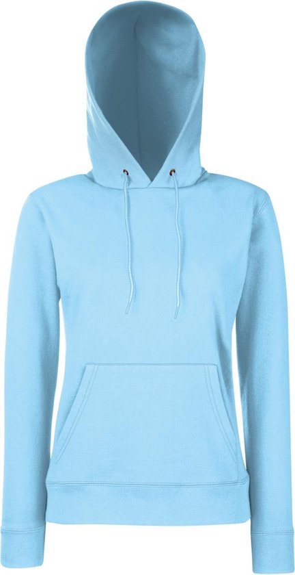Fruit of the Loom - Lady-Fit Classic Hoodie - Poederblauw - XL