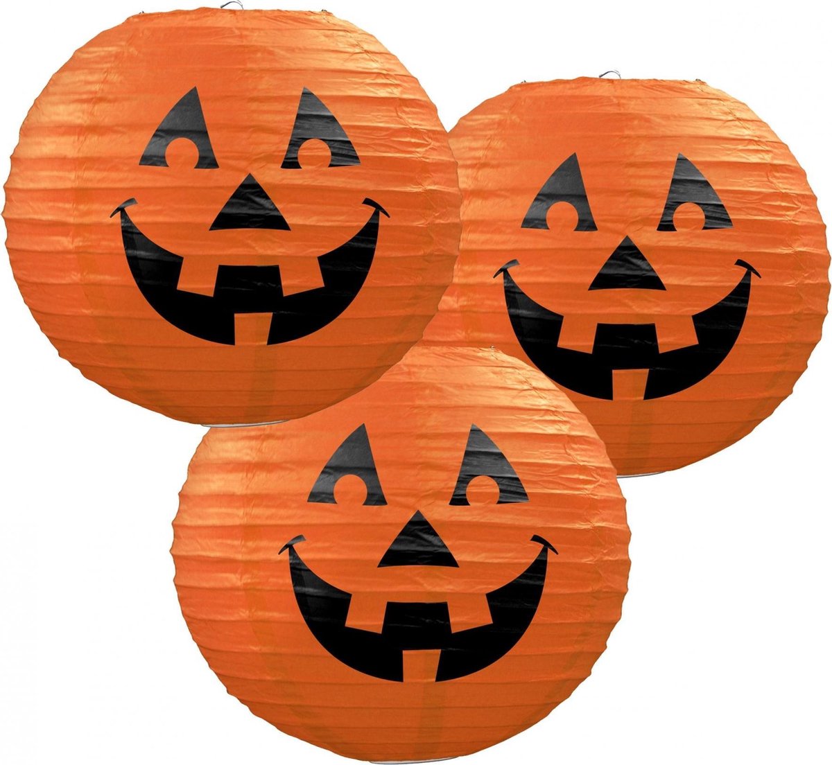 Orange 10 Pièces Kesote Halloween Lampion Papier Rondes Lanternes avec des Citrouilles de Tailles Différentes 6/ 8 / 10/ 12 Décoration dhalloween
