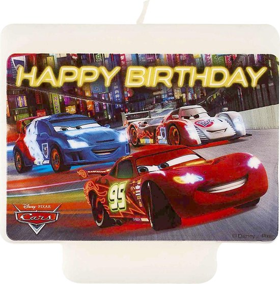 Bougie de joyeux anniversaire Cars 3 | bol
