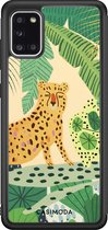 Samsung A31 hoesje - Jungle luipaard | Samsung Galaxy A31 case | Hardcase backcover zwart