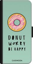 iPhone 11 bookcase leer hoesje - Donut worry