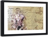 Foto in frame Abstracte man, 120x80, beige, Premium print
