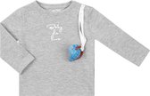 Baby de Luxe T-shirt l/m licht grijs 0-3 mnd