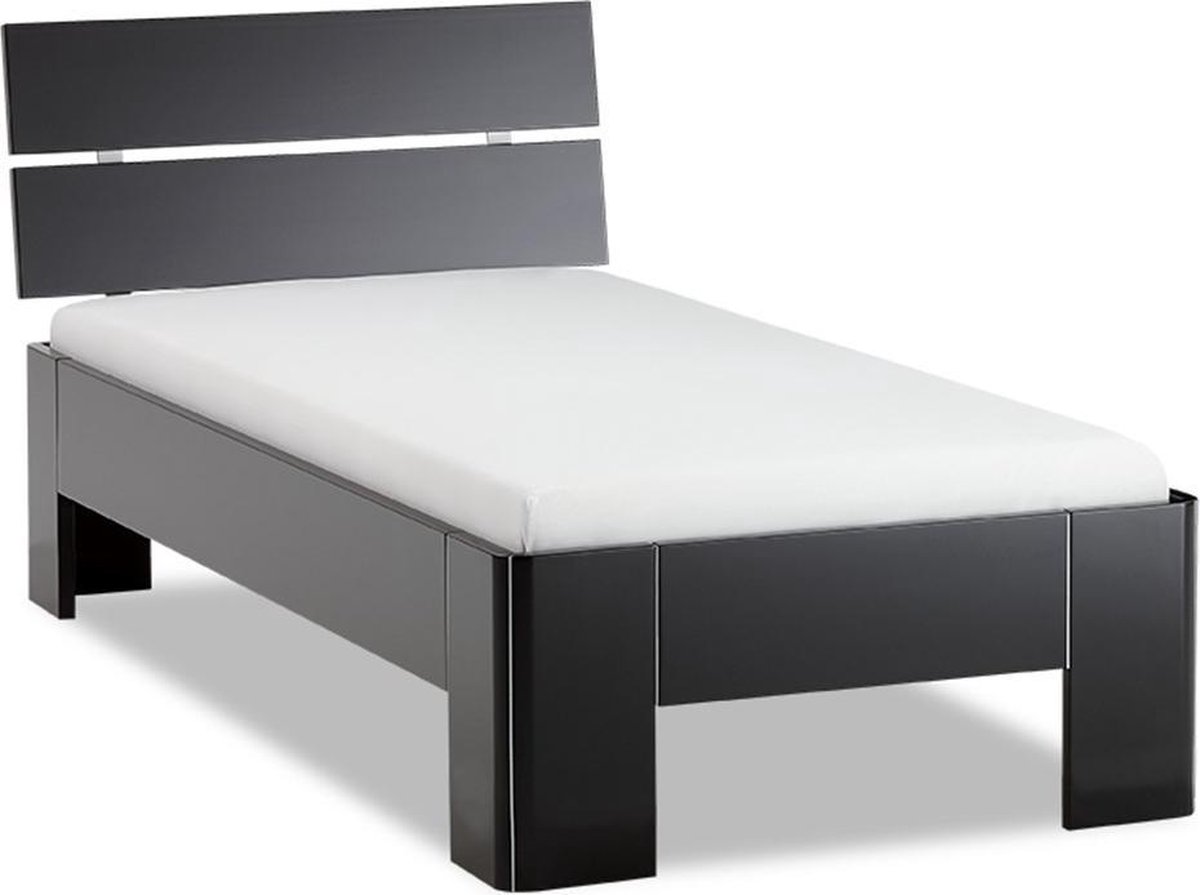 Beter Bed Fresh 400 Bedframe met Hoofdbord - 90x210 cm - Zwart
