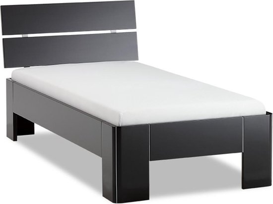 Beter Bed Fresh 400 Bedframe met Hoofdbord - 90x210 cm - Zwart | bol.com