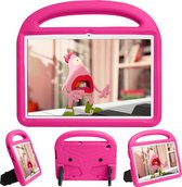 Huawei Mediapad T5 Hoes - 10.1 inch - Schokbestendige case met handvat - Sparrow Kids Cover - Roze