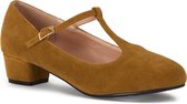Lulu Hun Chrissie 40's Blokhak Pumps Mosterd